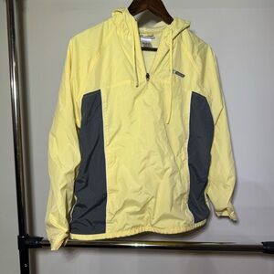 Reebok Yellow and Gray Windbreaker